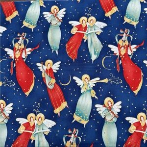 2002 Alexander Henry Hosannah Cotton Fabric 18.5" x 42" Quilting Angels